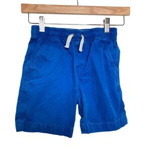 Hanna Andersson Boy’s Brushed Cotton Shorts Royal Blue Size 6-7 120 CM
